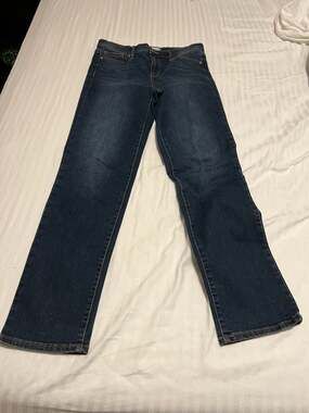 Ella Moss Women's Size 4 Mid Rise Dark Wash Straight Leg Jeans